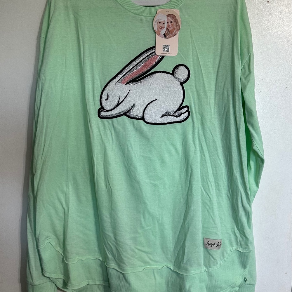 August Bleu bunny long sleeve shirt size 2XL